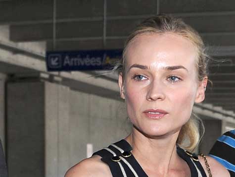 Diane Kruger arriva a Cannes dove è in giuria del 65° Festival del Cinema