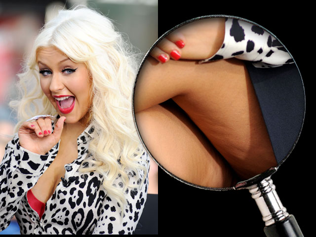Christina Aguilera e buccia d'arancia