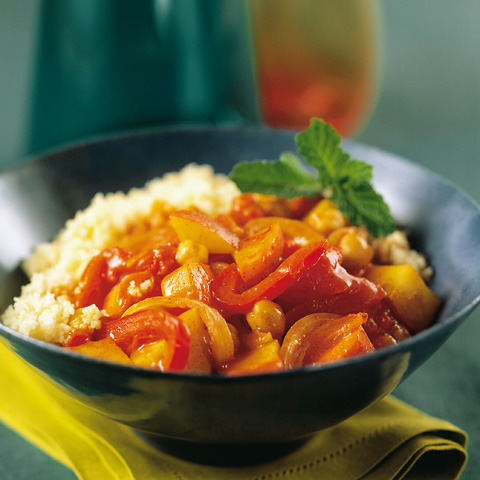 Curry di verdure con cuscus
