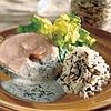 Salmone al vapore con riso selvaggio