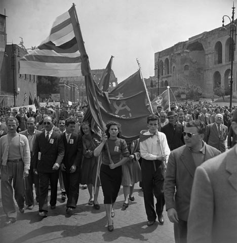 Manifestazione a Roma 1951