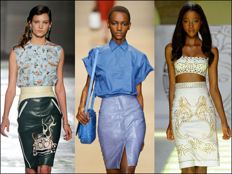 Abiti, pantaloni o shorts: la moda ama la pelle