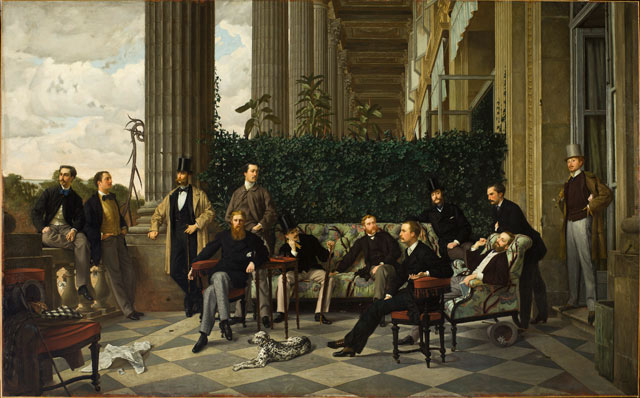 James Tissot (dit), Jacques Joseph (1836 – 1905) Le Cercle de la Rue Royale, 1868